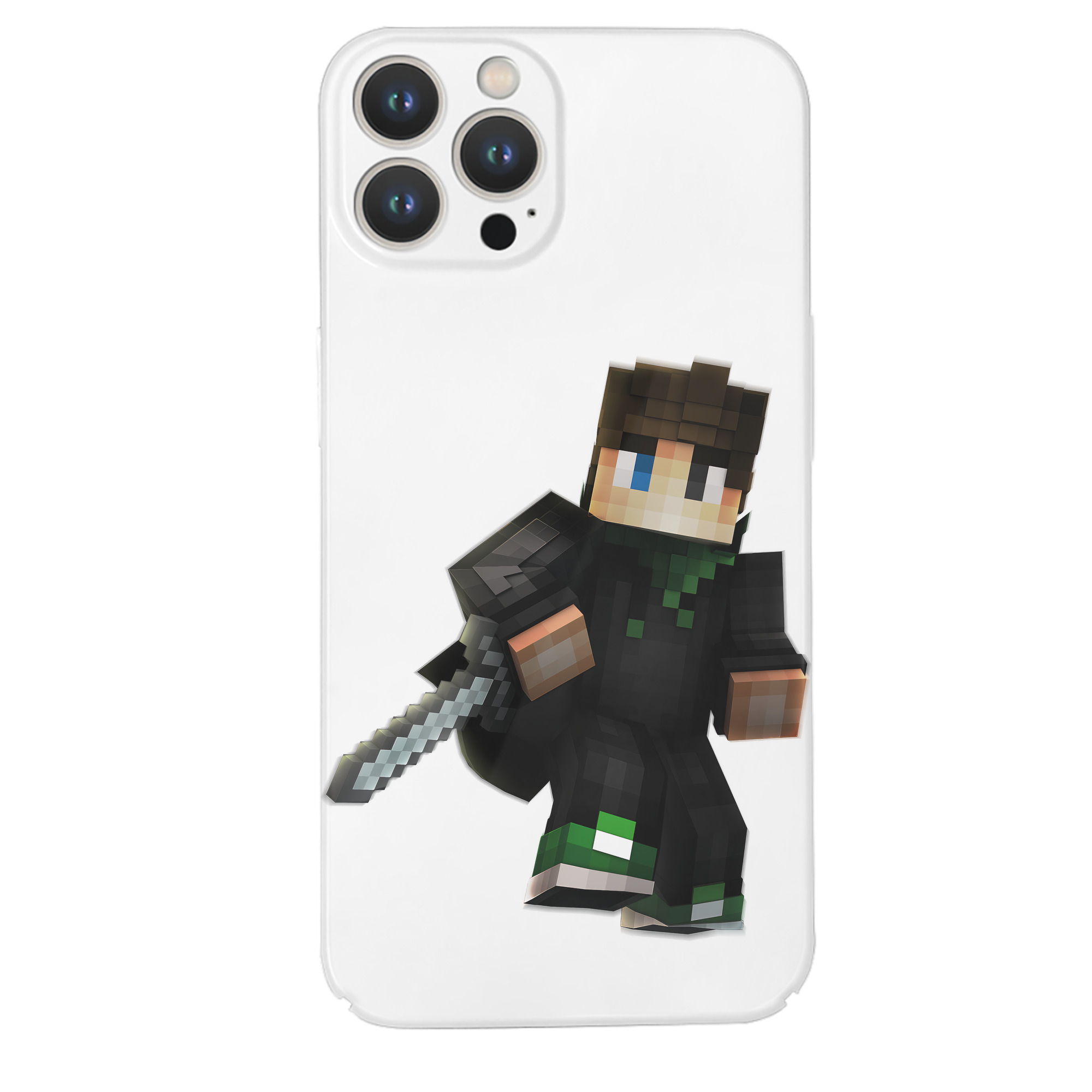 （画像用） マインクラフト ブロックの世界 Minecraft MC Block world 【iPhone 14シリーズ対応】ハードケース